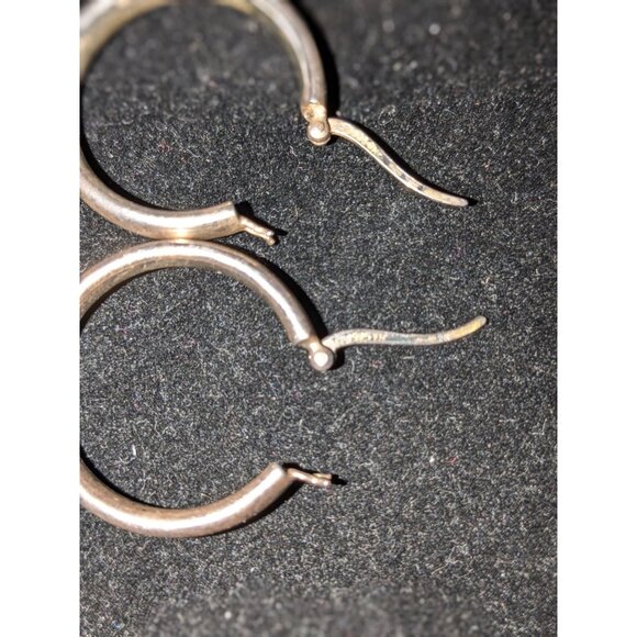 Sterling Silver 925 Hoop Earrings - Picture 6 of 6